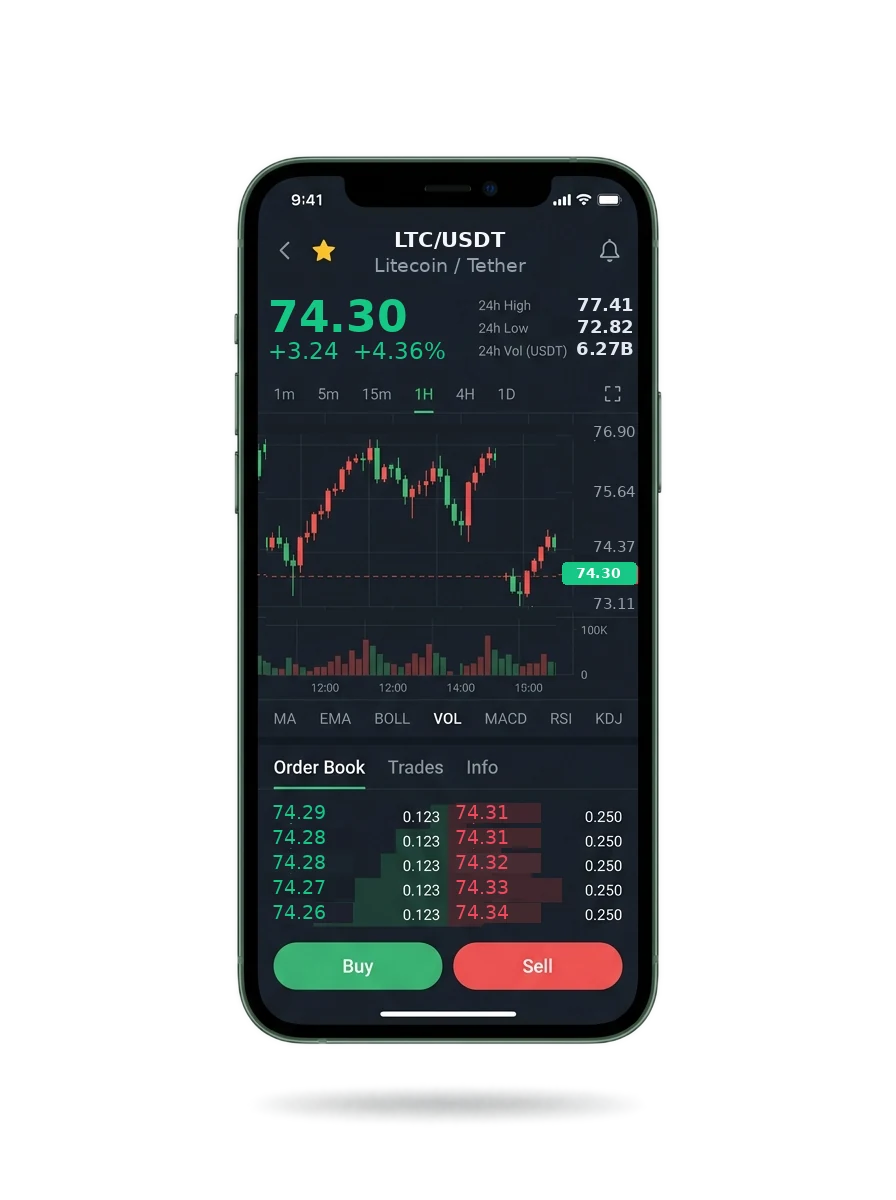 Mobile app screen showing the portfolio summary and a message from an account manager